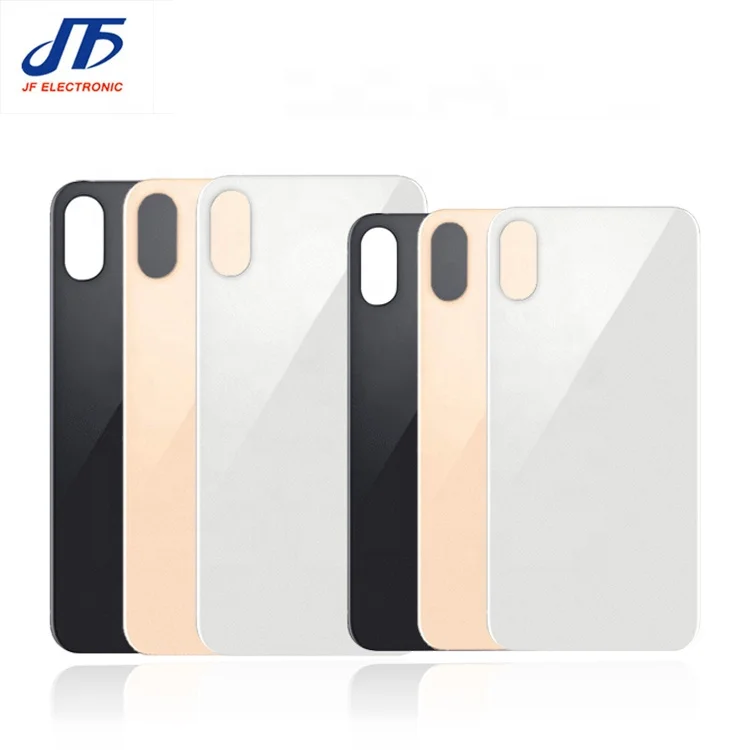 Big hole Back glass battery door cover for iphone xs max rear panel with