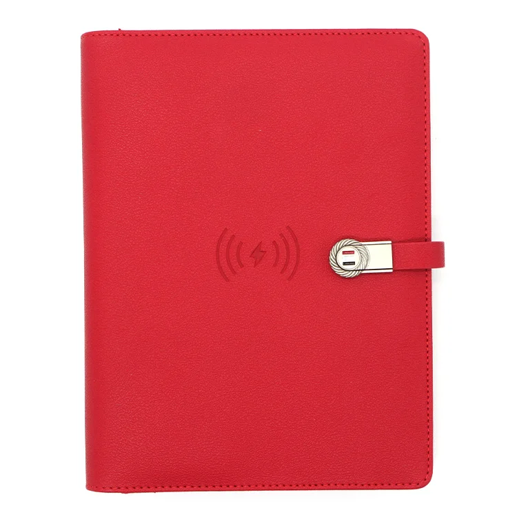  8000 mAh Power Bank PU Planner Diary Journal Notebook With