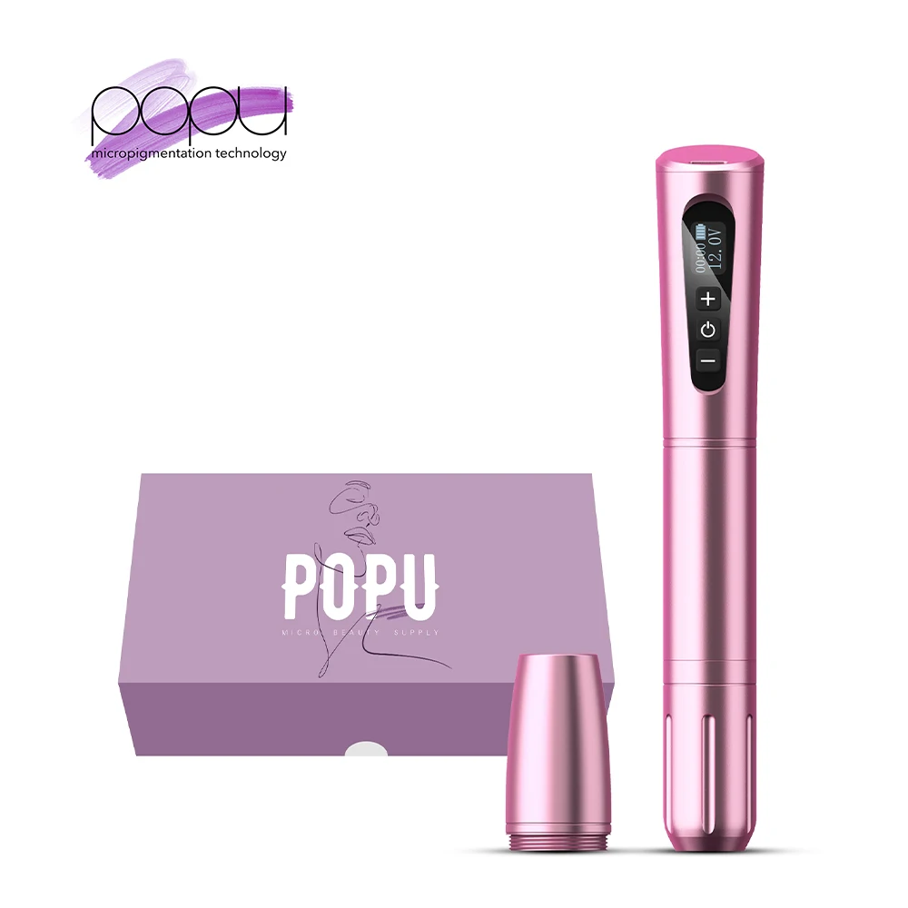 POPU Nora 3.0mm Stroke Scalp Micropigmentation Permanent Makeup Wireless PMU Machine
