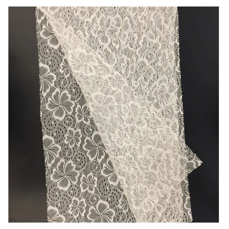 New 150cm soft floral net lace fabric dubai stretch fabric for briefs and panties