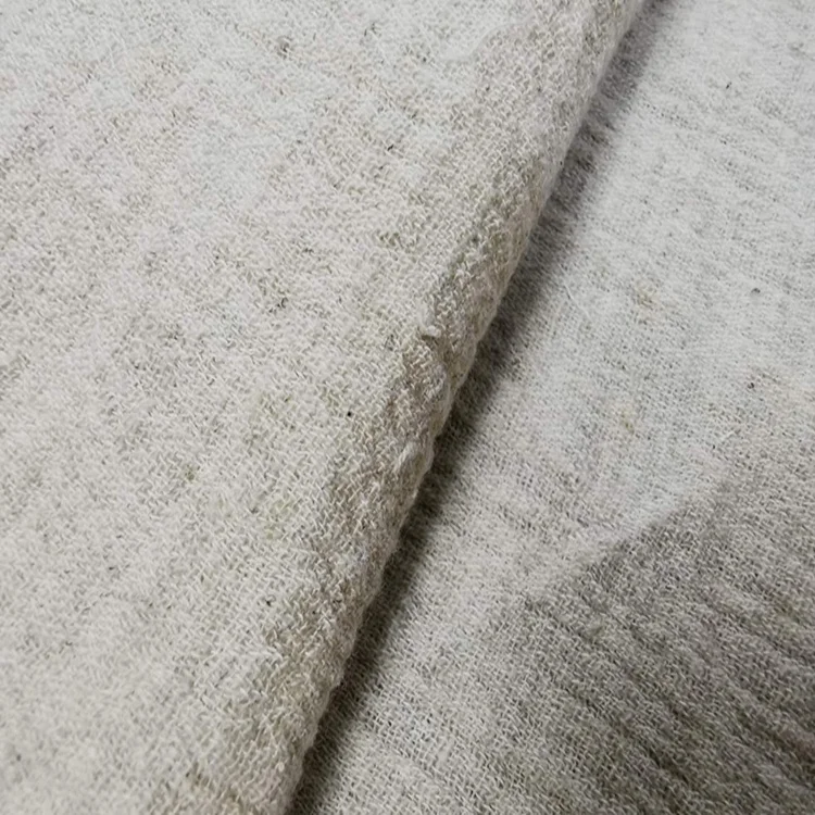 More popular 80%cotton 20%linen  crepe double layer fabric bg4602