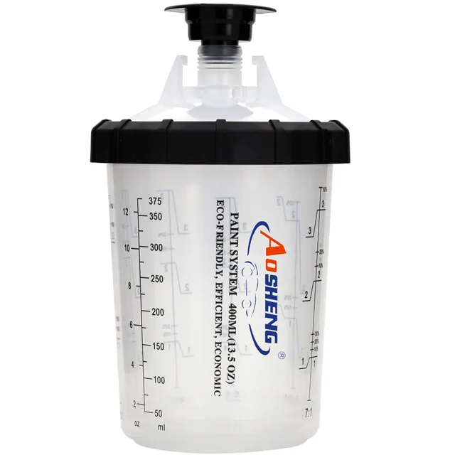 650ml Wholesale Plastic Disposable automotive paint spray gun paint mixing cup for car