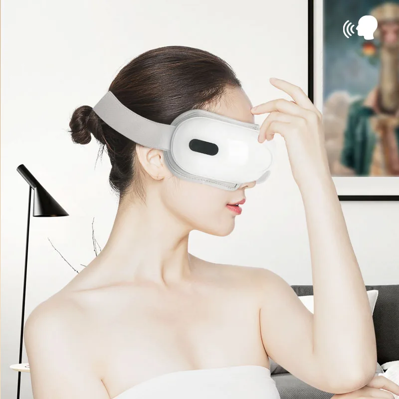 Air Compression Pressure Reduce Dark CirclesRelaxing Eye Massager With Vibration Heat Music Anti-wrinkle