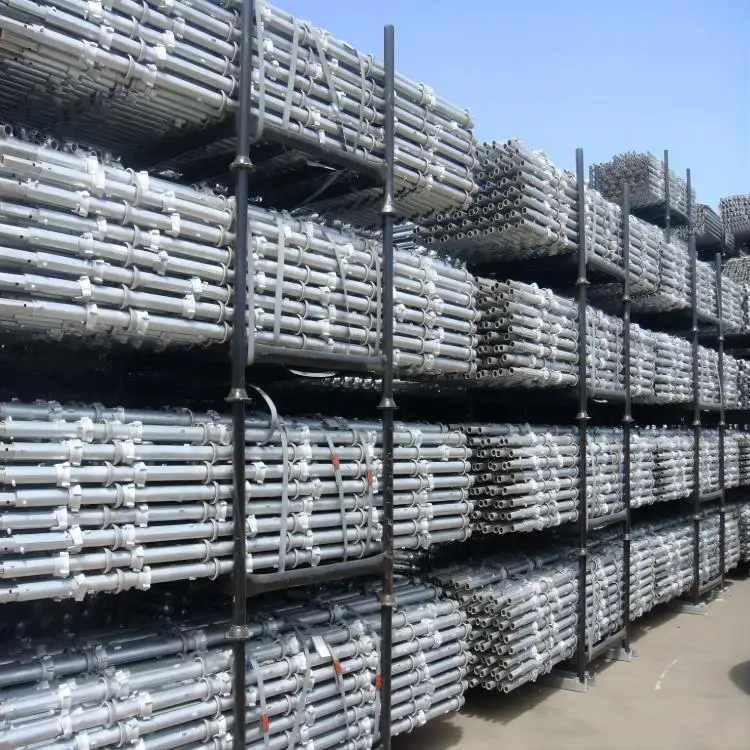 traditional metal ringlock frame scaffolding tower platforms formwork prop pipe clamps for construction house