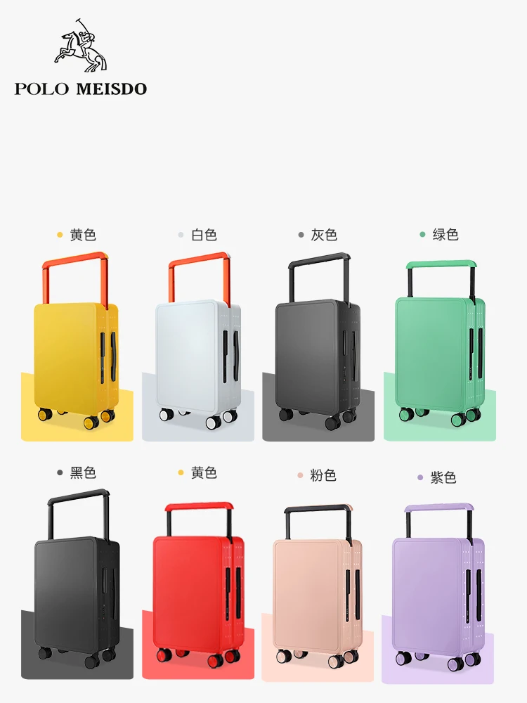 New design colorful wide trolley suitcase PC luxury travel luggage with spinner wheel