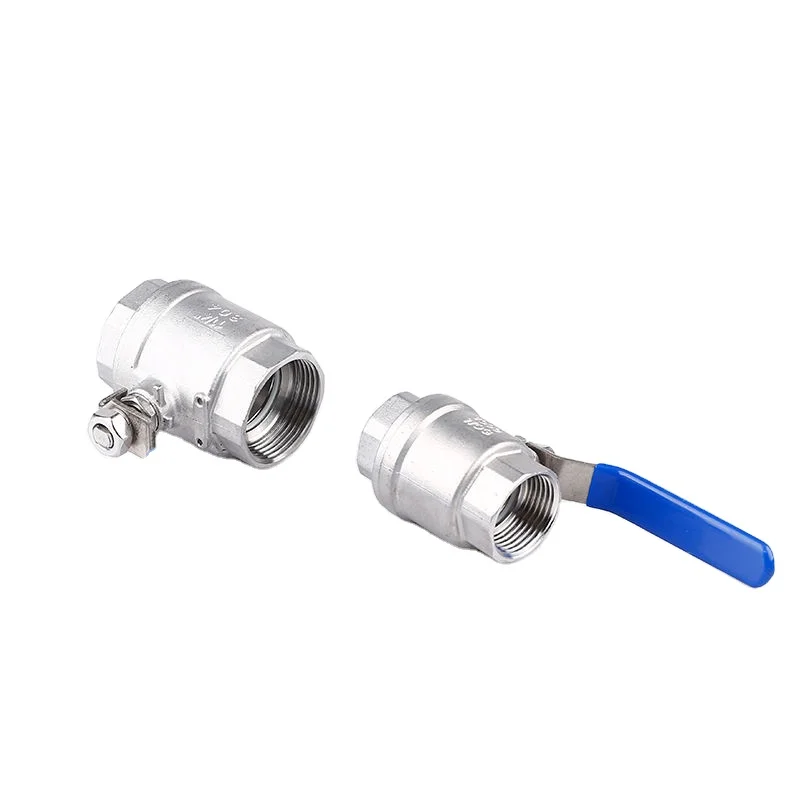 High quality stainless steel Thickened Two-Piece full bore Ball Valve for Chemical Oil Pipeline Systems