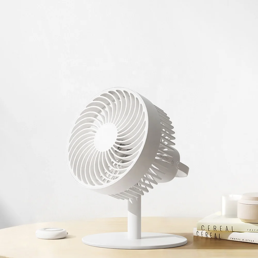 Rechargeable Desk Fan Lamp with Remote Control | 4000mAh Circulator Portable Fan 2024 for Portable & Wearable Fans