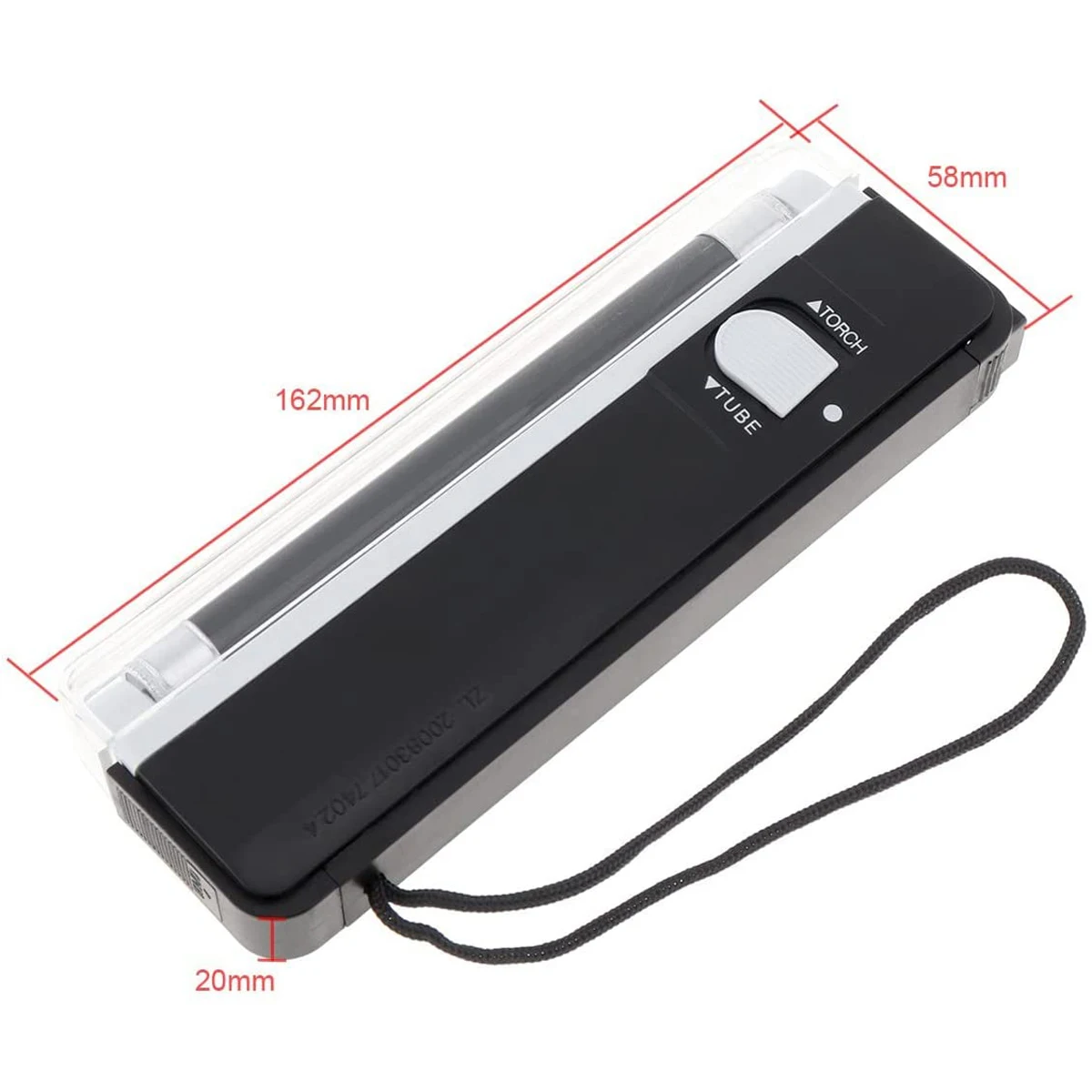 Handheld UV Black Light Ultraviolet Lamp with Torch Portable money detector 2in1