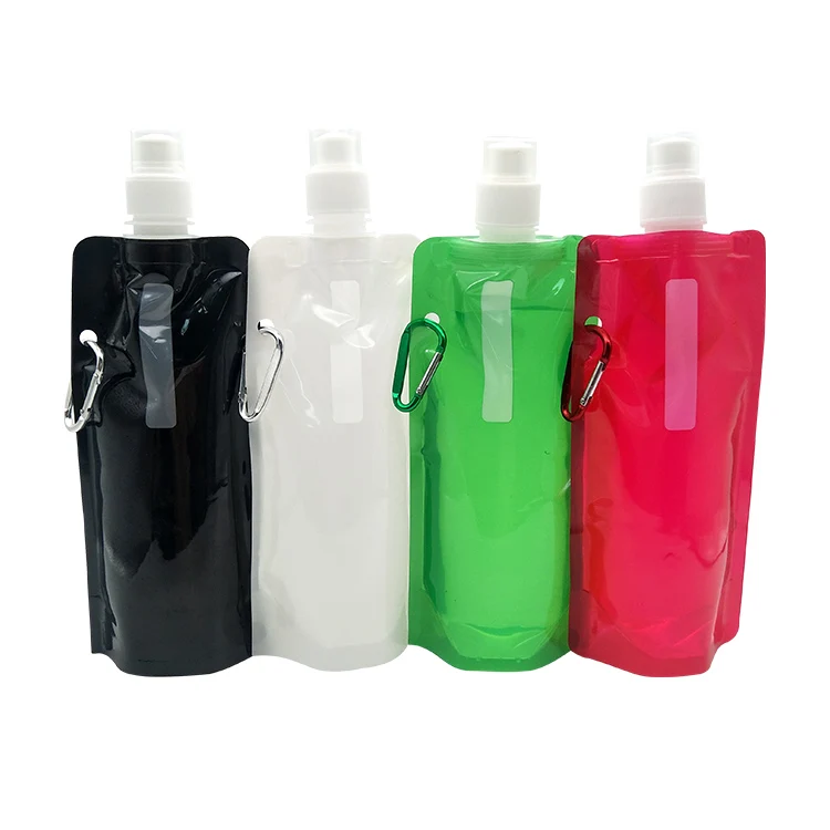 Hot Sale Food Grade BPA Free Foldable Colapsible Plastic  Drinking Water Bottle