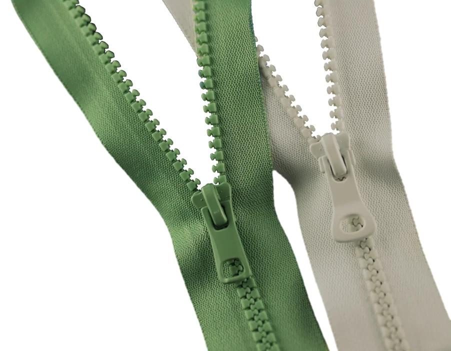 Environmental Protection Recycle Polyester PET Zipper With GRS Certificate Support Customized Resin Zipper