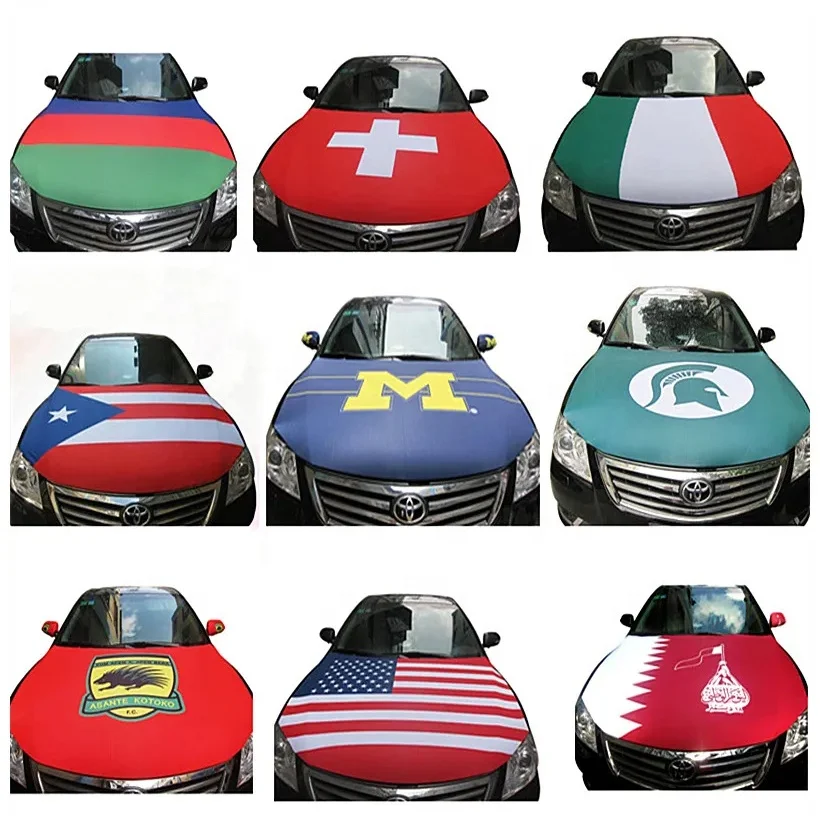Car Engine Cover Flag Car Cover palestinian flag for car