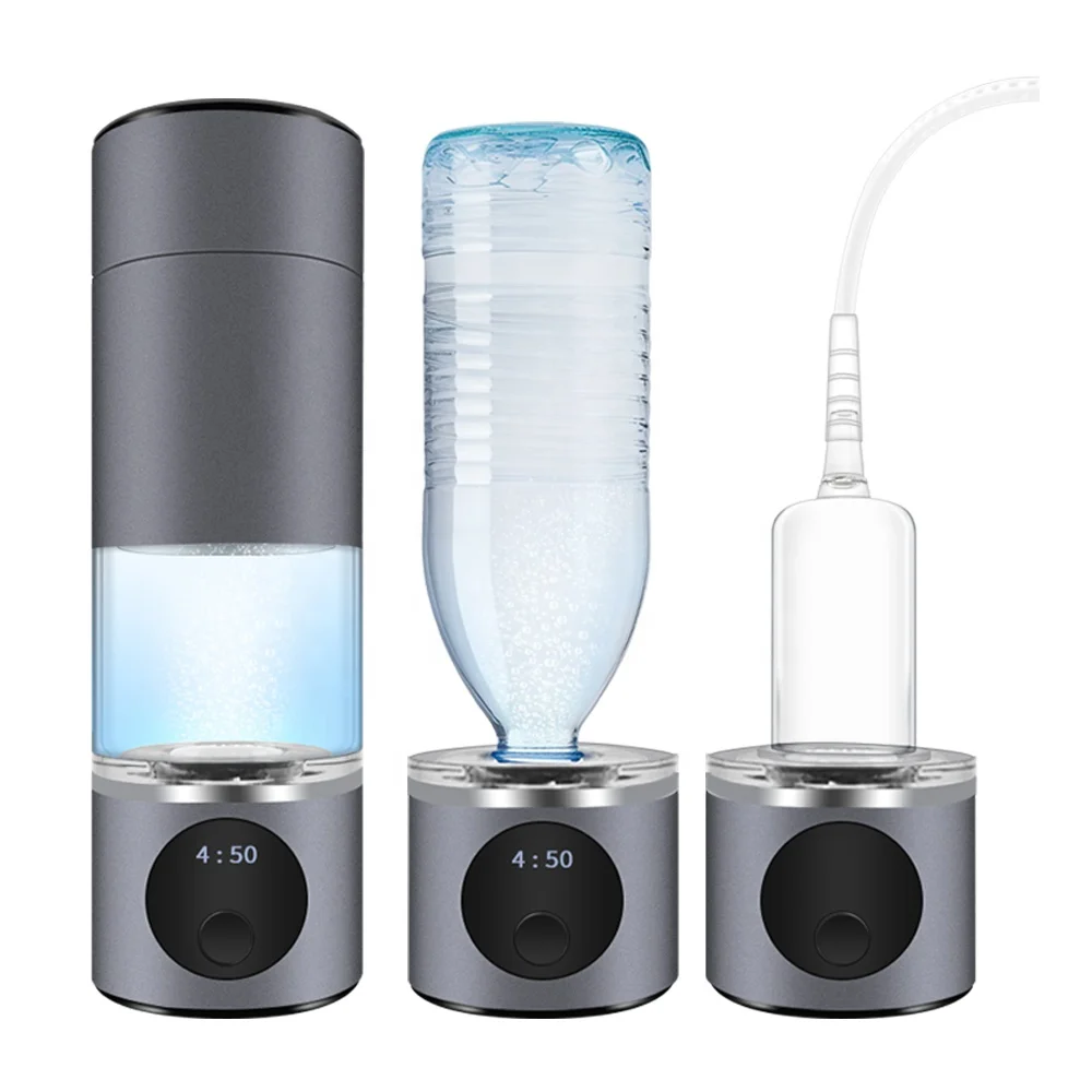 Portable Usb Rechargeable Water Electrolysis Ionizer Cup Hydrogen Water Maker Hydrogen Rich Water Bottle
