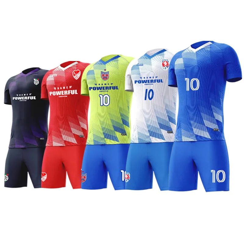 Unisex Breathable Football Suit Custom Match Training Team Uniform Wholesale for Adults
