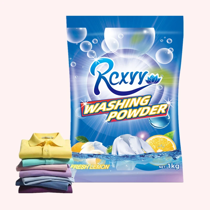 China New Arrive Eco-Friendly best selling 1kg 150g 350g bulk Laundry Bag Detergent wash Washing Powder for clothes