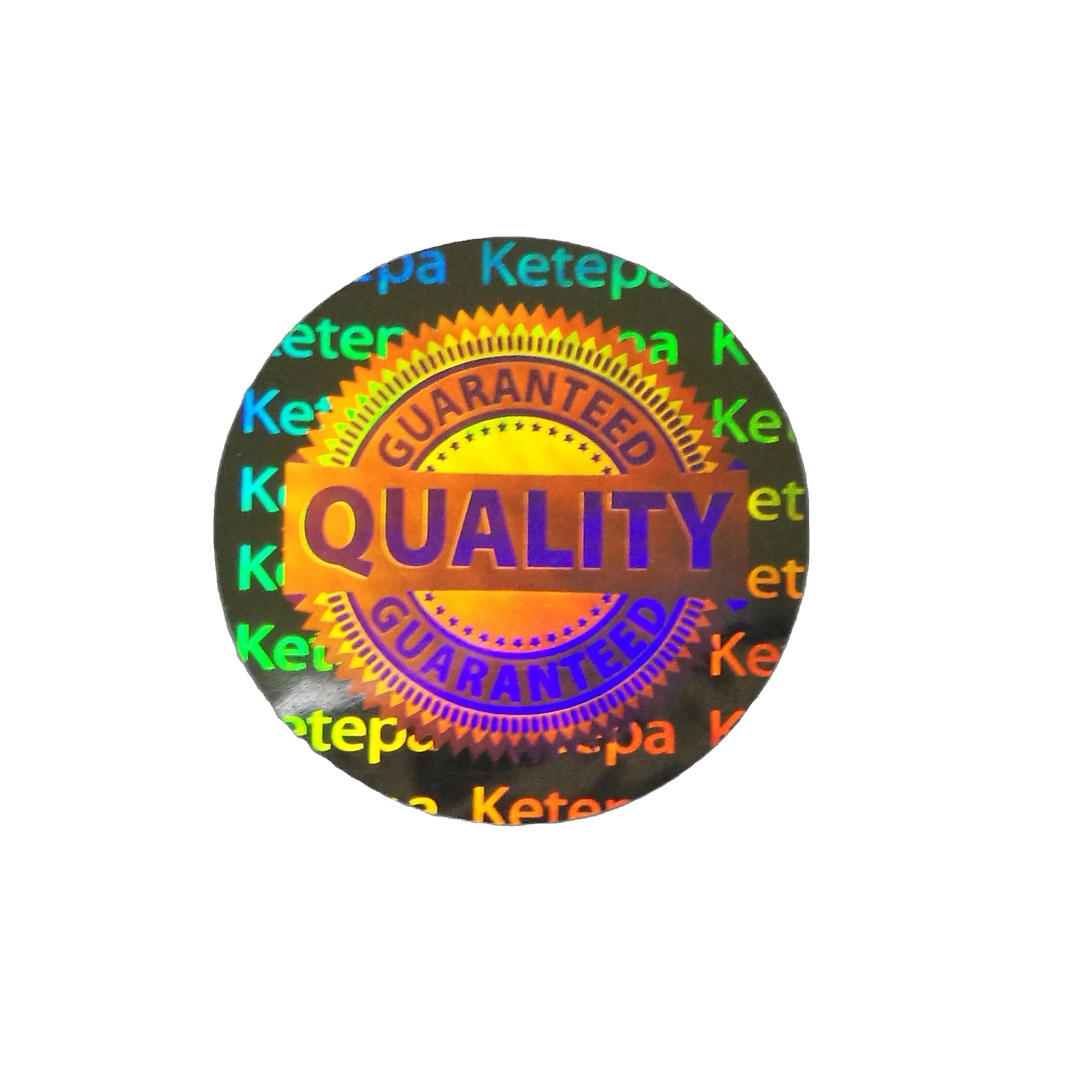 Custom Design Adhesive Hologram Sticker Label Printing