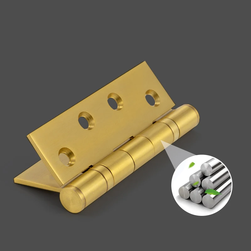 Hardware Accessory Heavy Duty Door Invisible 304 Stainless Steel Window Round Corner Spring Door Hinge Wooden Door Flush Hinge