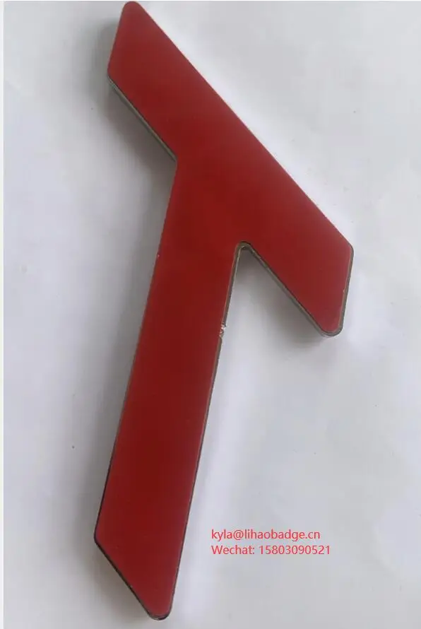 Custom quality ABS chrome car emblem trailer  plate car body sticker