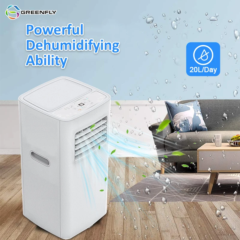 JJPRO GREENFLY 5000BTU Free Spare Parts Mobile air Conditioner Remote Control Hotel Home Room Mini Portable air Conditioner