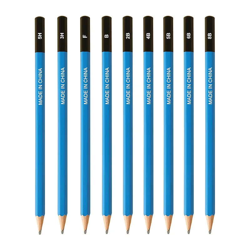 XinyiArt Professional Custom Logo 3H 5H 7H B 2B 4B 5B 6B 8B 10B 12B 14B Drawing Pencil Sketch Pencil For Artist Beginner