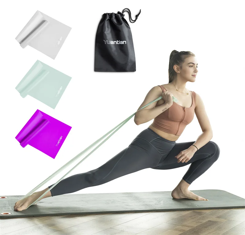 Wholesale Custom Logo Set of 3 Exercise Hip Bands Set Resistance Bands Bag OEM Customized Packing Pcs