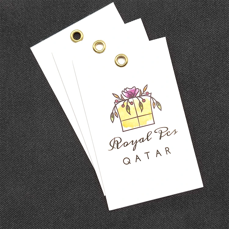 Paper Hang Tag Customized Brand Logo Hanging Tag Luxury Hang Tag Label For Clothing