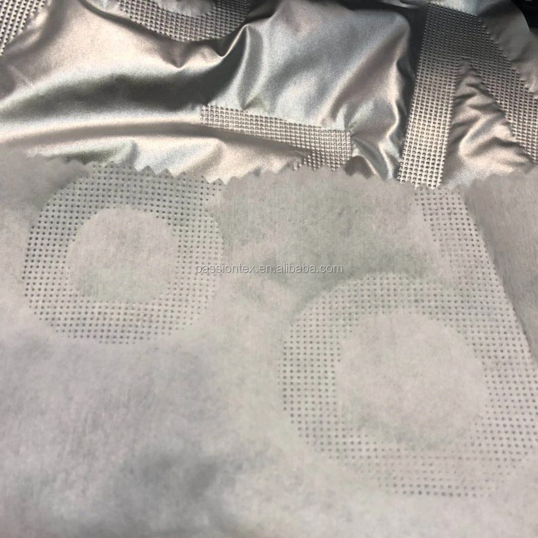 new design Waterproof No-sewing Direct quilted Fabric for jacket