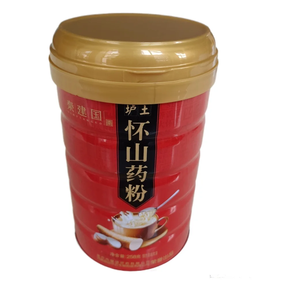 
Wholesale easy pull-top plastic dust cover rust-proof food round cans 