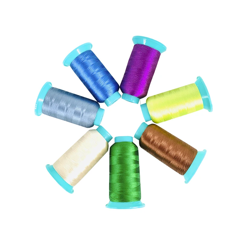 Oeko-Tex 75D/2 вискозная Вышивальная нить для машины шелковая 1680 цветов