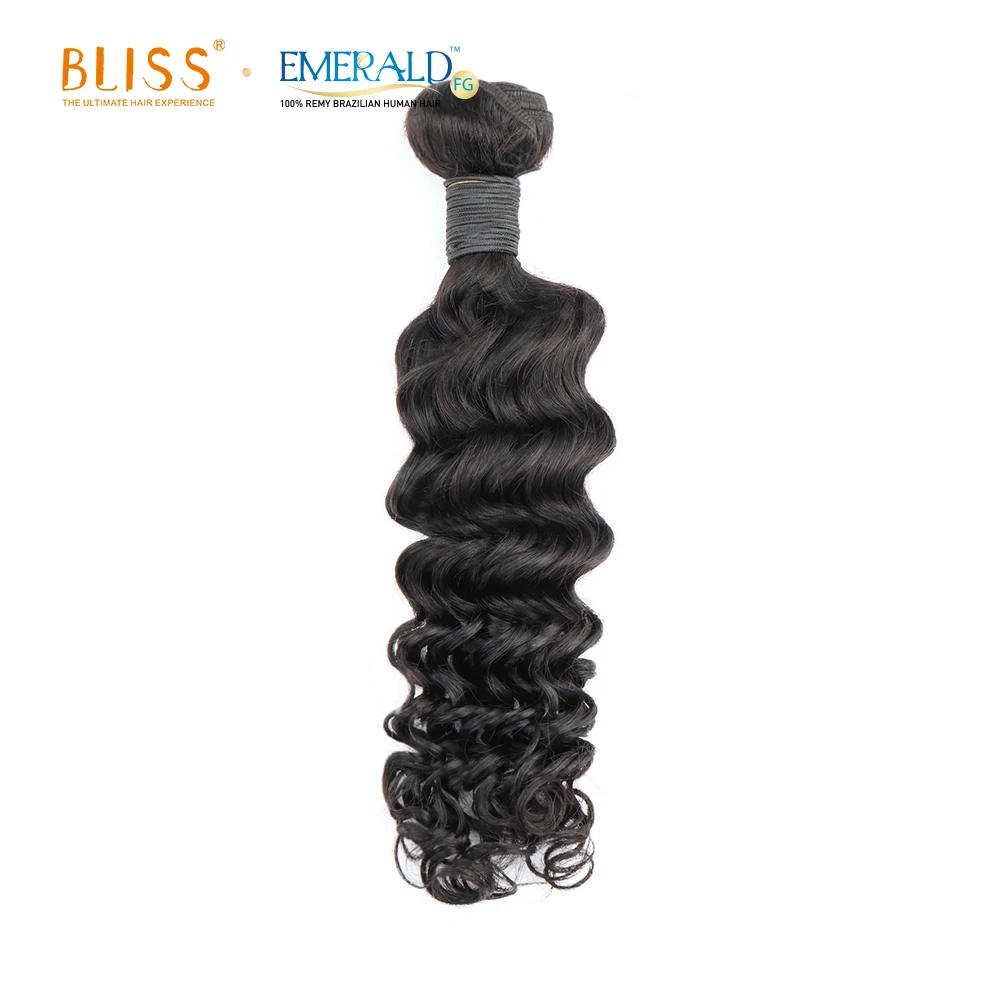 Bliss Emerald 3 IN 1 Packet Hair Unprocessed One Donor Loose Deep Wave 3 Bundles 100% Brazilian Human Hair Packet Manufacturer