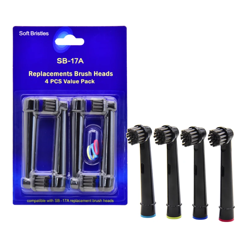 Сменные головки для зубной щетки с бамбуковым углем