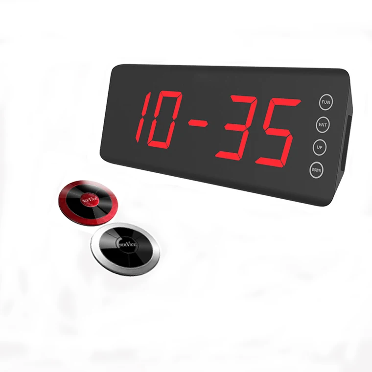 Factory directly wholesale restaurant pager system calling bell buzzer wireless display receiver