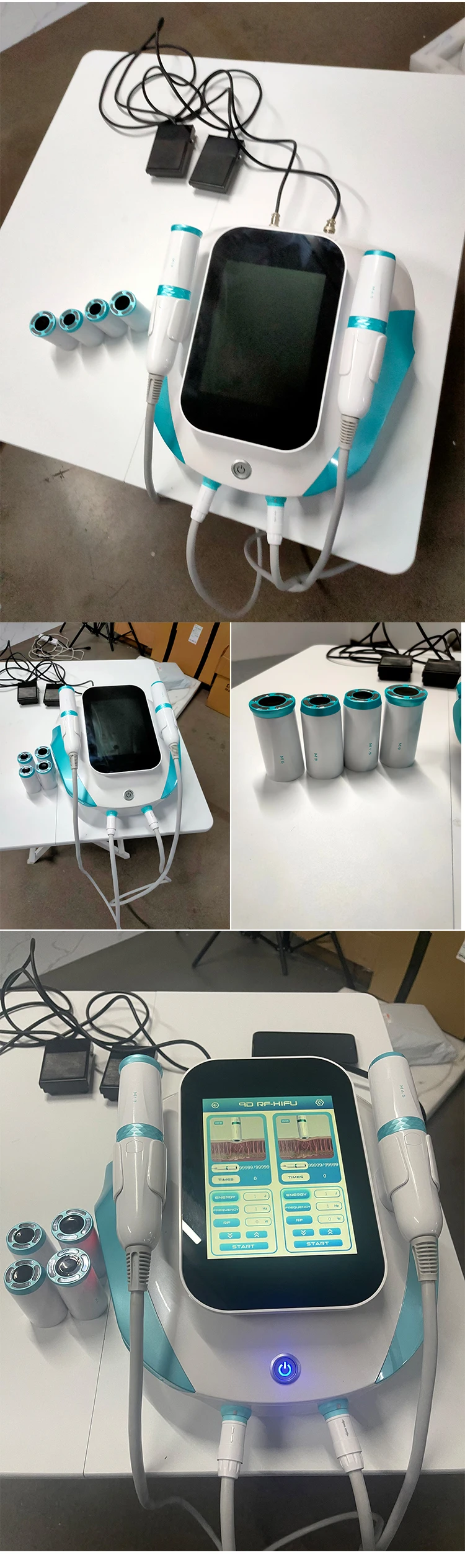 2024 new 2in1 dual machine face lifting RF wrinkle removal and skin lifting beauty instrument 448 deep rf for beauty salon