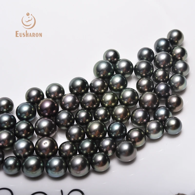 Wholesale 8-13mm AA+ Natural Round Seawater Tahiti Tahitian Pearls Loose