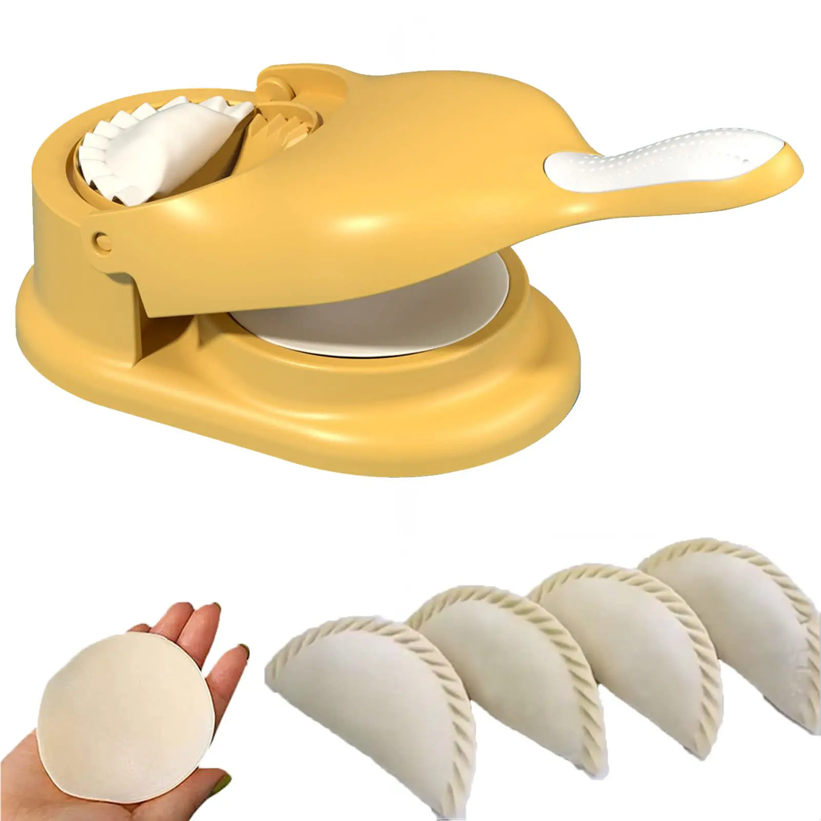 2 In 1 Plastic Manual Dumpling Molds Dough Dumpling Press Tool Chinese Jiaozi Mold Cooking Wrapper Dumpling Maker Kitchen Tools