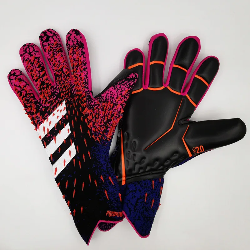 4MM Thickened Latex Goalkeeper Gloves No Finger Guard Non-slip Professional Goalkeeper Glove Football Goalie Gloves Child Adult
