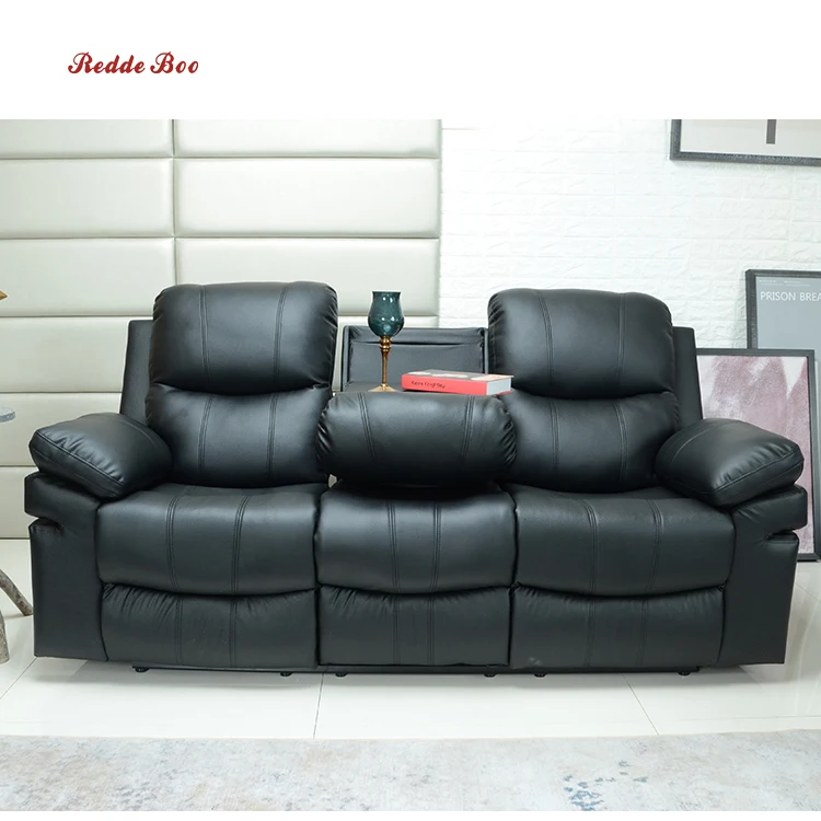 Redde Boo hot on sale comfortable sofa,modern home life PU leather sectional manual recliner sofa sets 2138