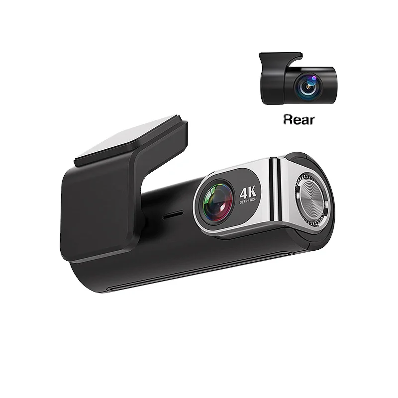 4K Dash Cam 2160P Встроенный GPS Wi-Fi Автомобильный видеорегистратор 24 часа в сутки для парковочной системы 1440P Обратный HD ночное видение 140 FOV запись