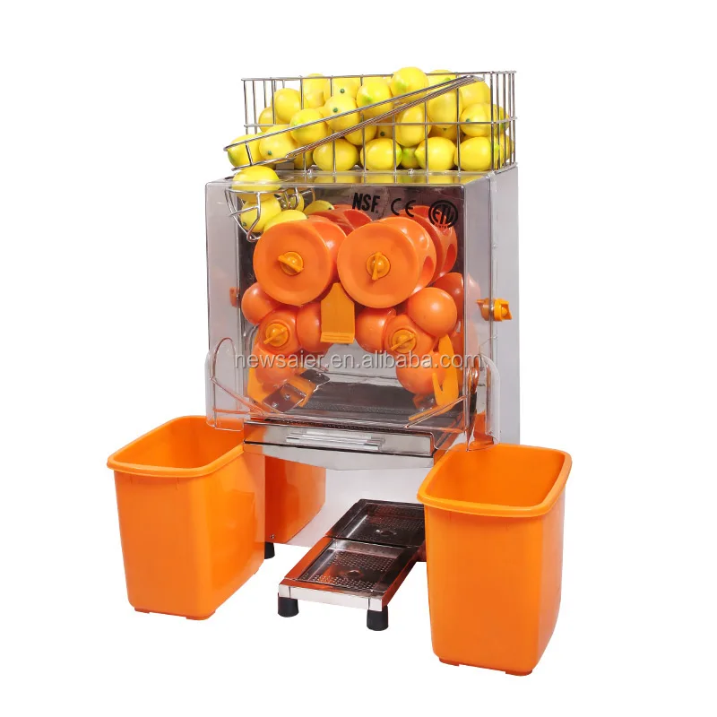 Commercial Orange Juicer Machine, Efficient 22-30 Oranges/Min, Easy to Clean, Stainless Steel & PP Material