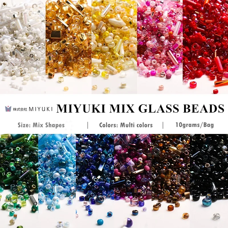 10Grams Multi Shape Delica Rocailles Cut Twist Mix Beads Miyuki Original Japan Glass for Jewelry Making