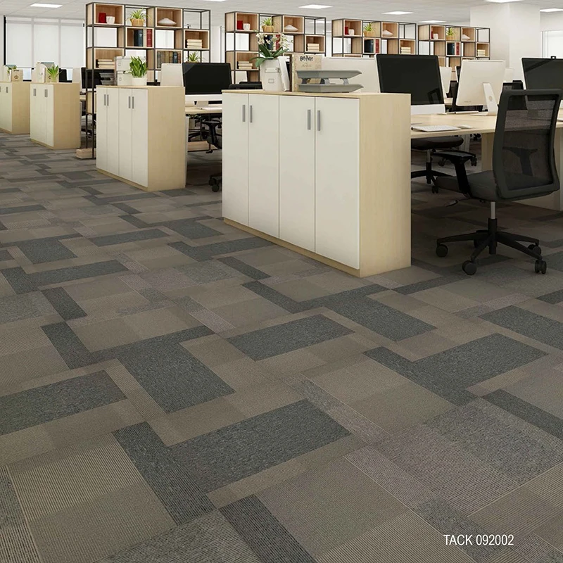 China Modern Design Office Anti-slip Removable PP Carpet Tiles for 5 Star Hotel Flooring Carpet