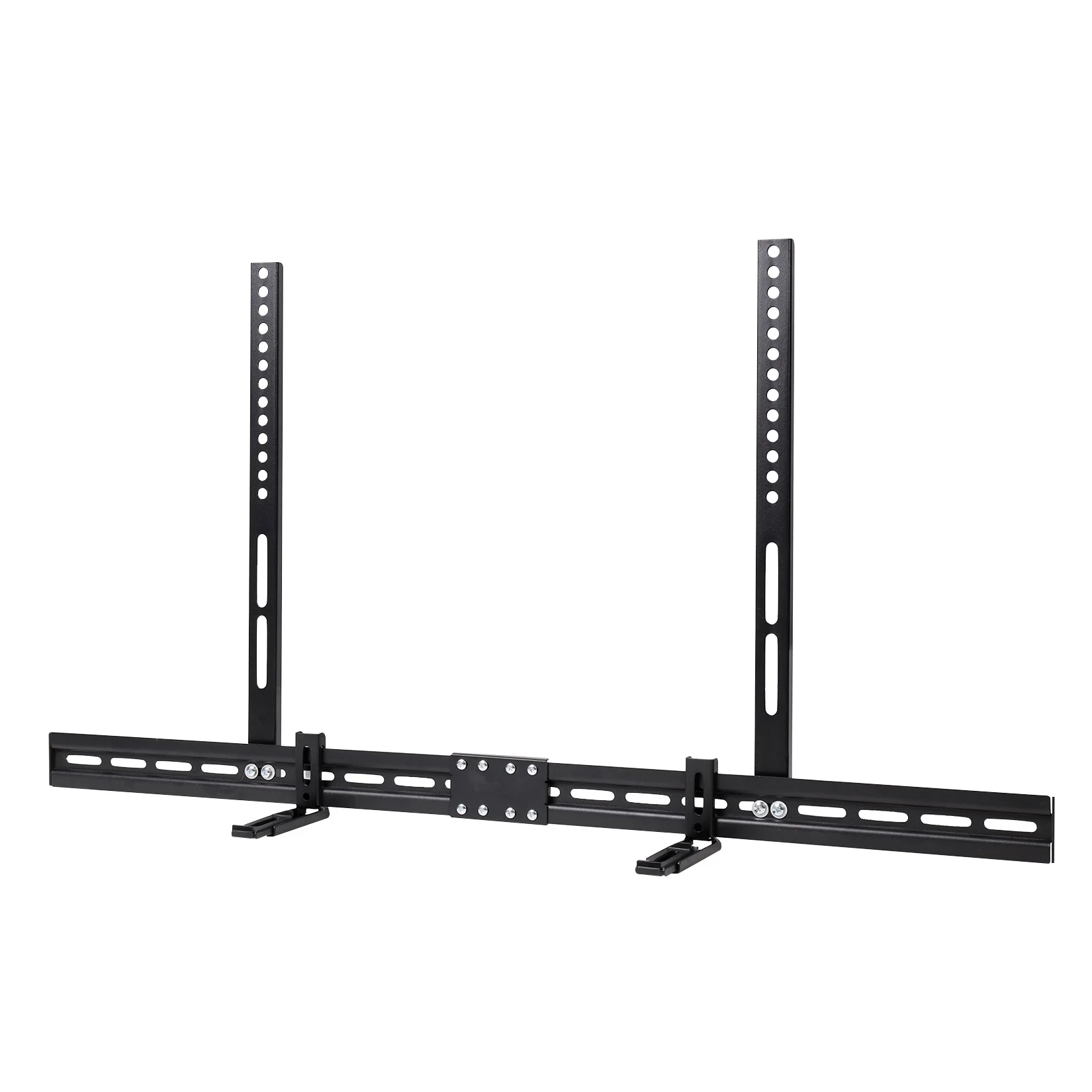 Multiple Positions Adjustable Sound Bar Bracket Wall Mount Soundbar Mount Below TV With VESA Holes