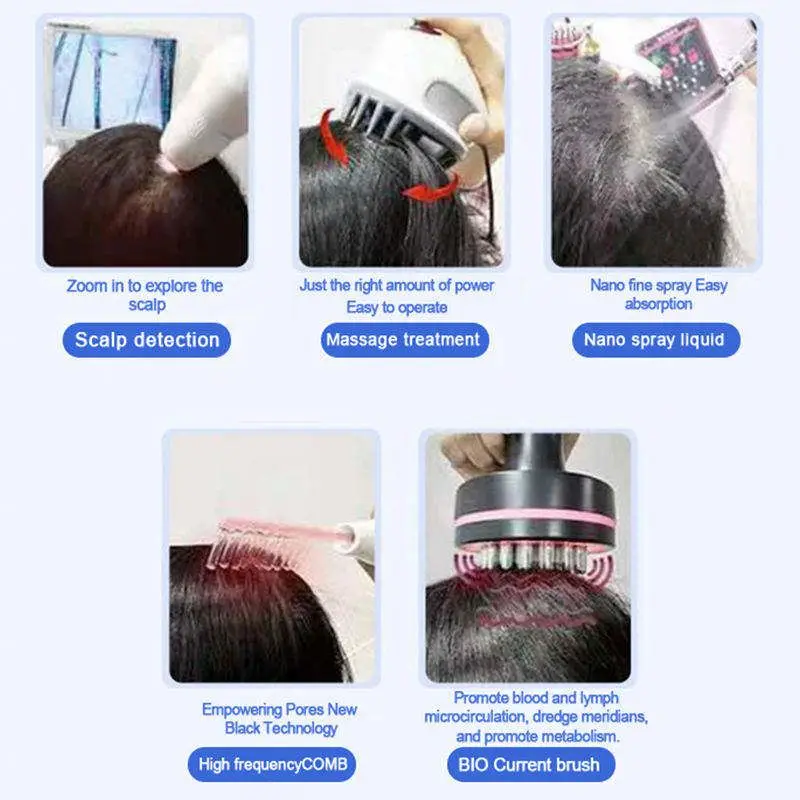 Hair Microcamera Scalp Trichology Analysis Ozone Plasma Machine For Growth Protein Treatment Regrowth Biostimulation
