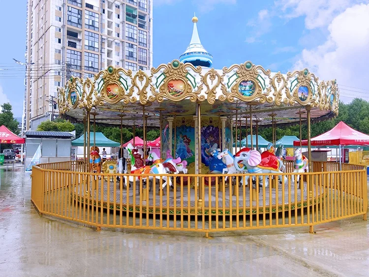 Amusement Park Ride Merry Go Round Carousel/Musical Carousel/Animal Carousel Ride For Sale
