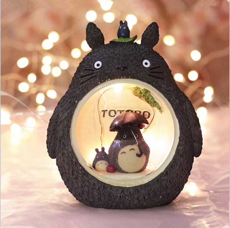 Miyazaki Hayao miniature  decorative polyresin  souvenir lighthouse snow globe  sat star lightings