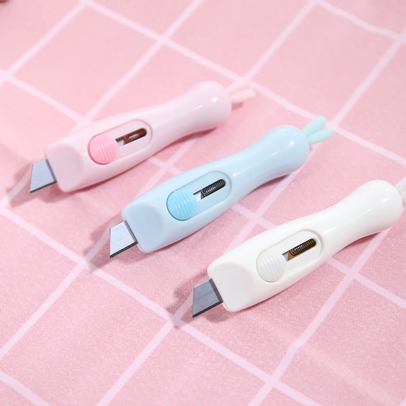 Oule Factory Outlet Cartoon Rabbit Stationery Knife Box Cutter Knife Portable Paper Cutting Knife
