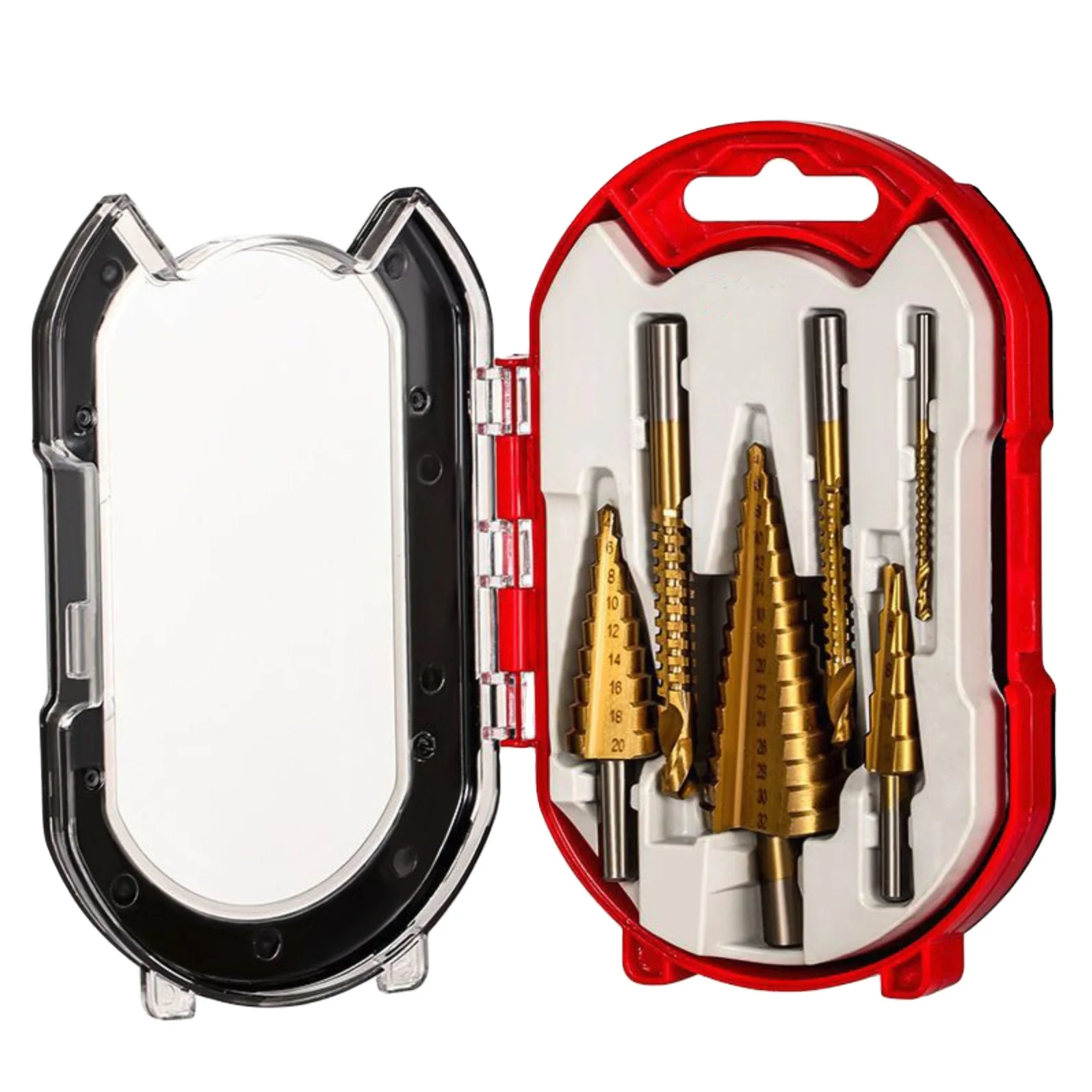 Hot Selling 6-Piece Step Drill Set Thin Aluminum PV Panels Soft Thin Iron Sheet Board Drawing Line Cutting Sawtooth Drill Bit