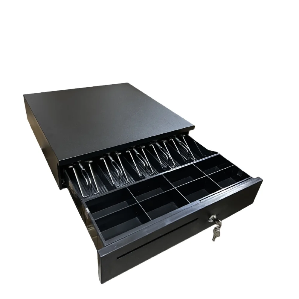 Professional Custom High Quality Stainless Flip Top Lock Electrical Money Pos System Machine Cash Drawer for Supermarket