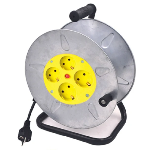 Flexible Waterproof Retractable Extension Power Cable Reel socket