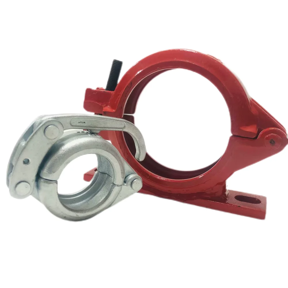 Concrete pump pipe connection parts cast iron clamp dn125 quick coupling