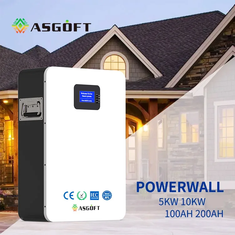 Литий-ионный аккумулятор Powerwall 200Ah 51 2 В 48 10 кВт 5 кВтч домашняя система хранения энергии 10Kw батарея Lifepo4